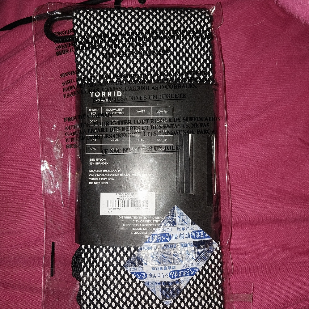 (Bundle Me!) Torrid Black Fishnet Tights- NWT- Size 1x/2x - Picture 5 of 5